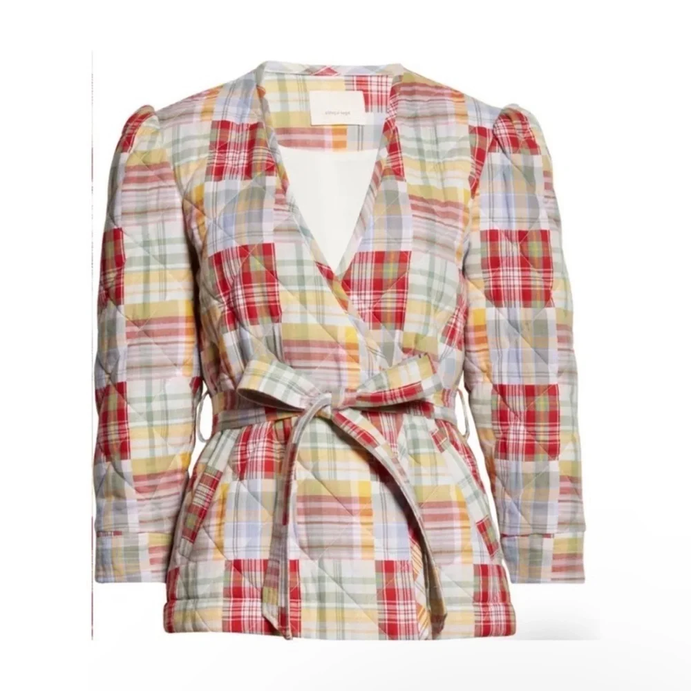 Cinq A Sept multi plaid jacket_5